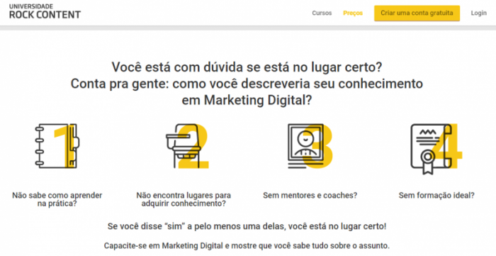 certificação Rock Content